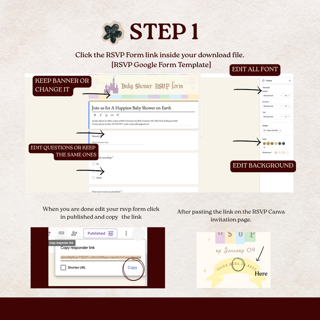 babyland Baby Shower Website Invitation | Happiest Baby Shower On Earth | Mini Baby Shower Canva Website Template with Music