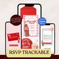 Ready to Pop Baby Shower Website Invitation: Editable Canva Template