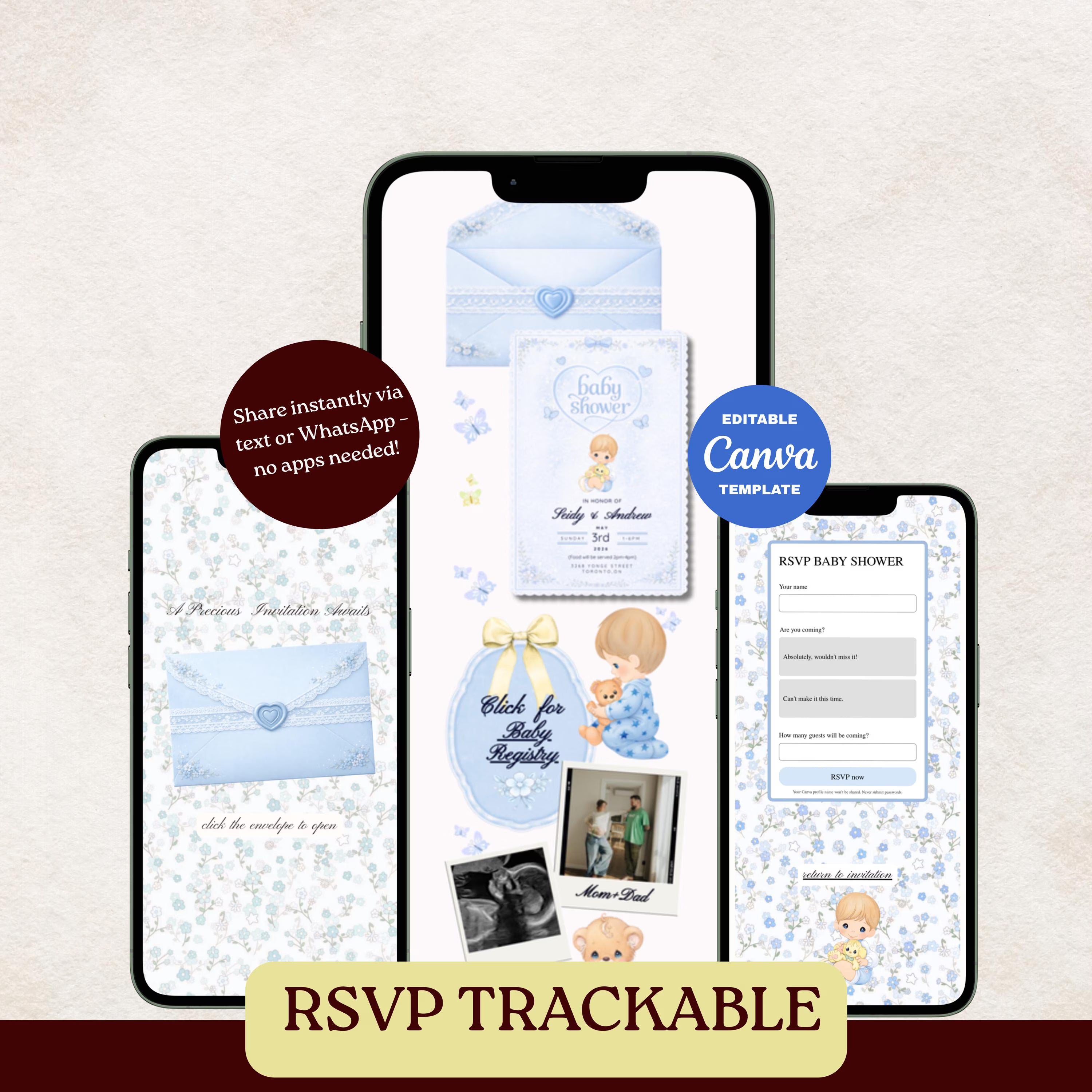 Precious Moments Baby Shower Celebration Website