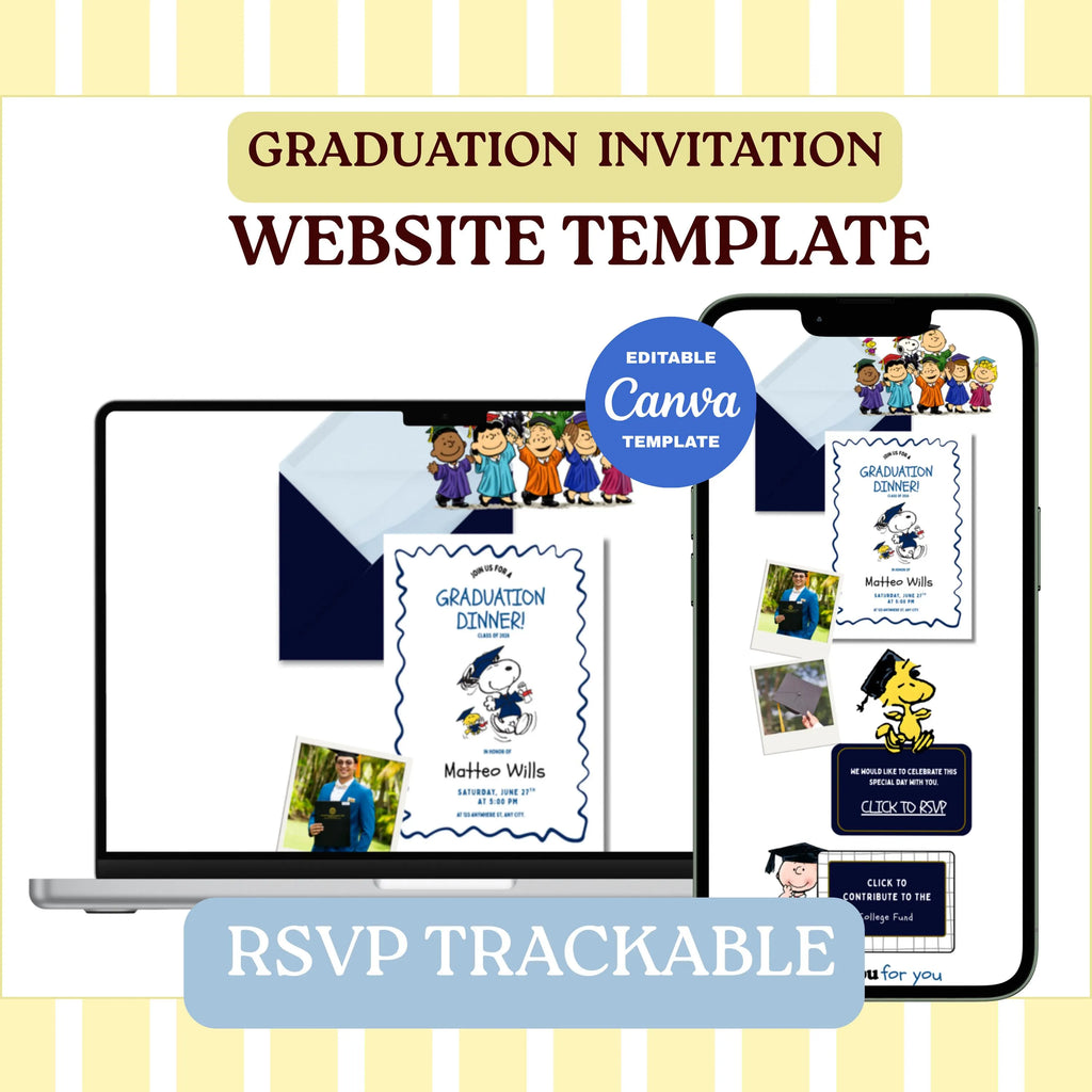 Snoopy Graduation Celebration Website