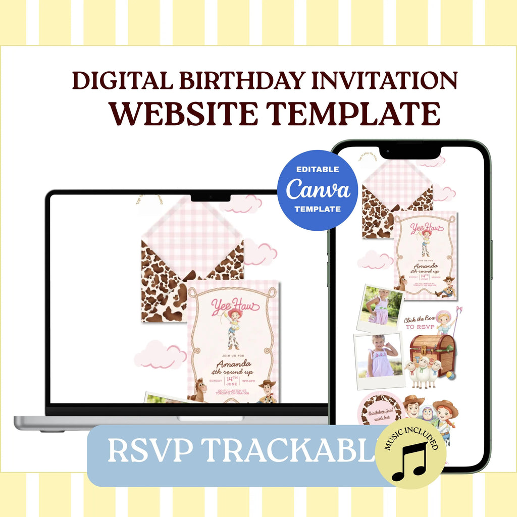 Little Cowgirl Birthday Celebration Website