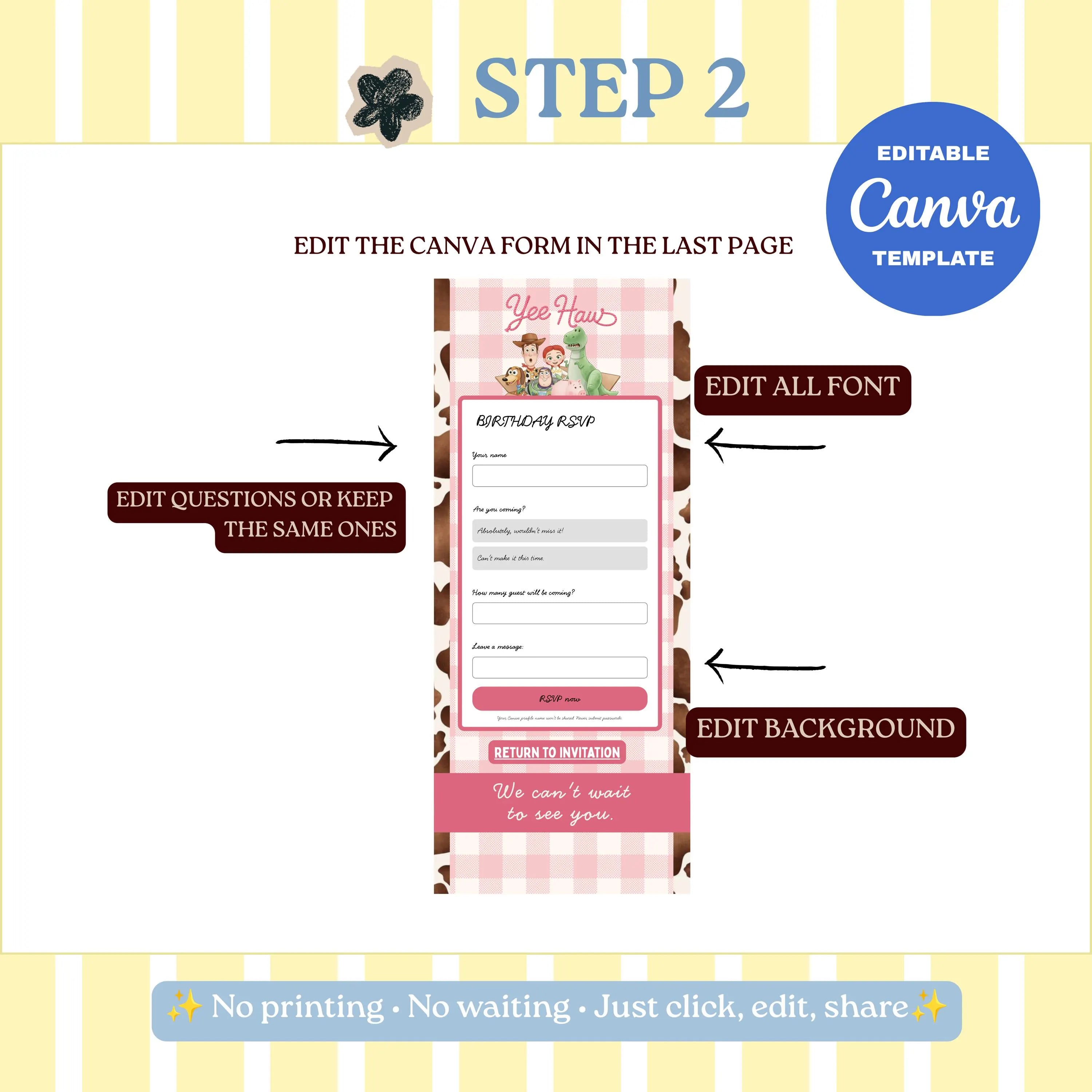 Little Cowgirl Birthday Celebration Website