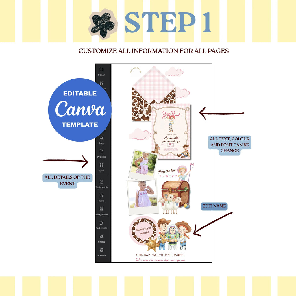 Little Cowgirl Birthday Celebration Website