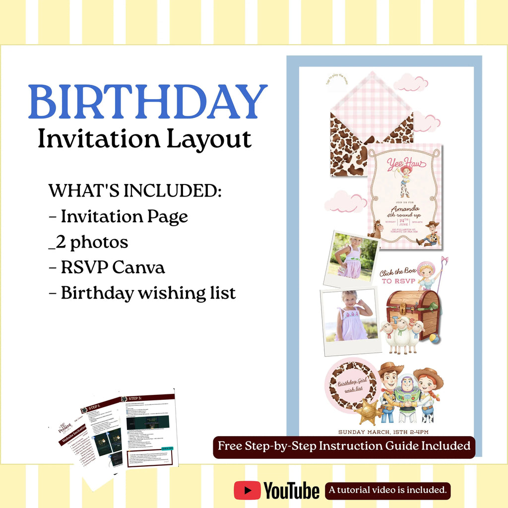 Little Cowgirl Birthday Celebration Website
