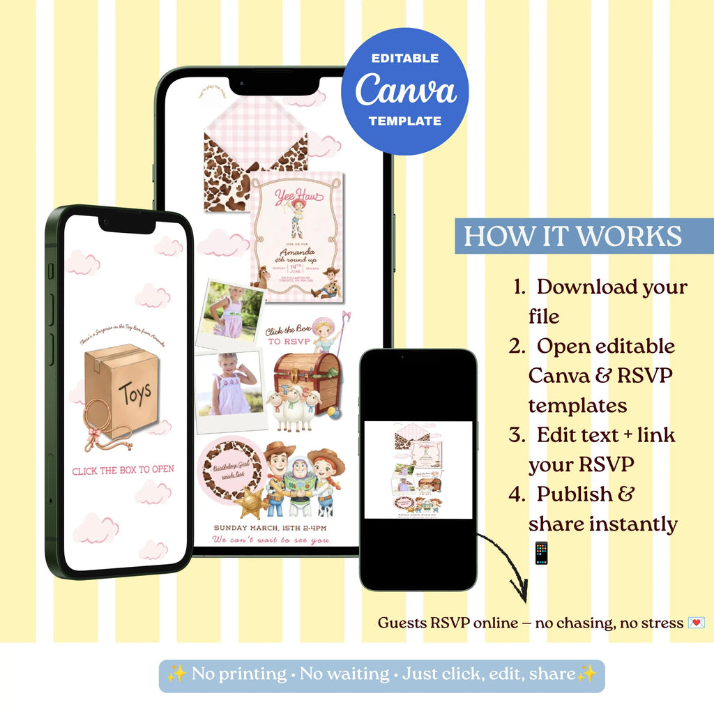 Little Cowgirl Birthday Celebration Website