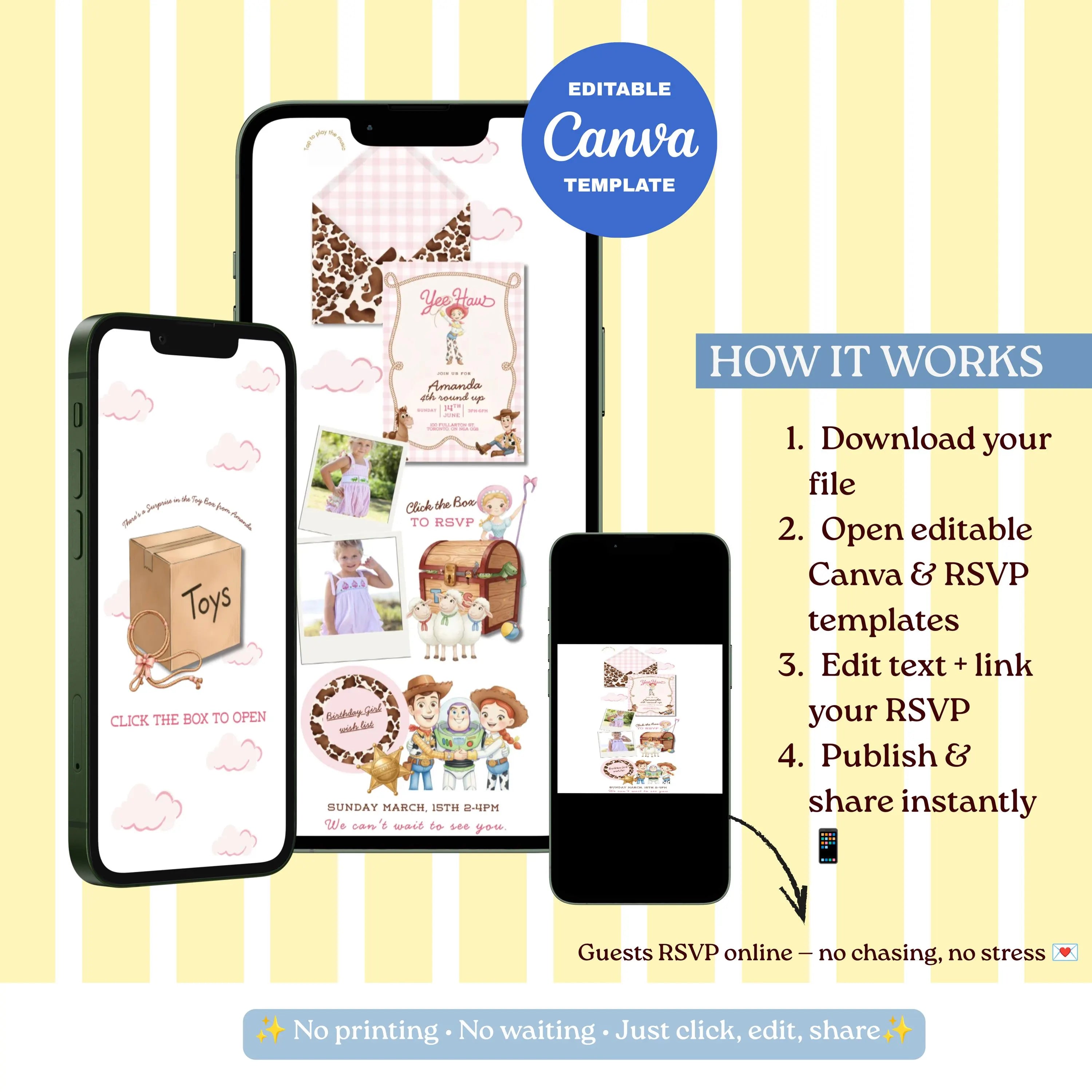 Little Cowgirl Birthday Celebration Website