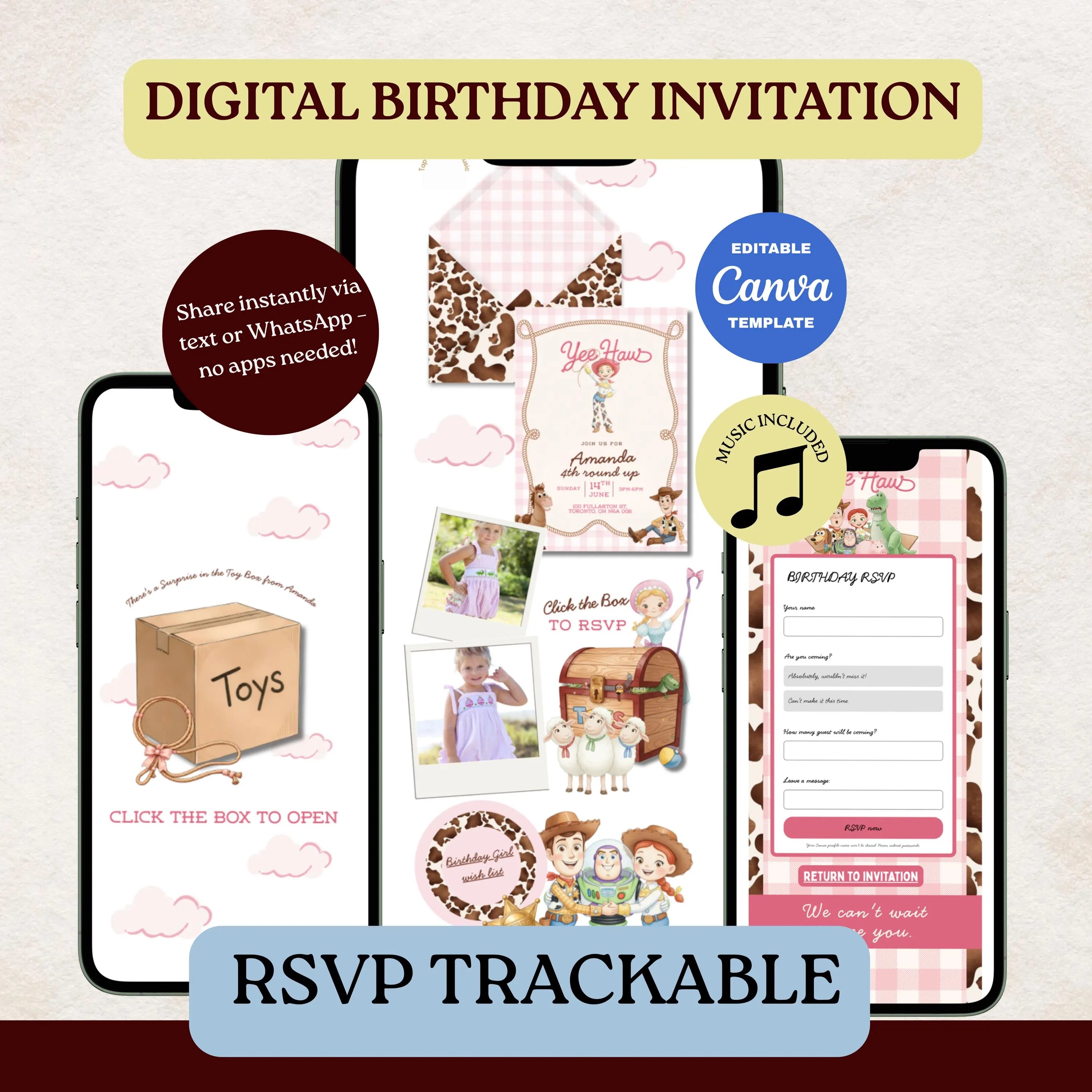 Little Cowgirl Birthday Celebration Website