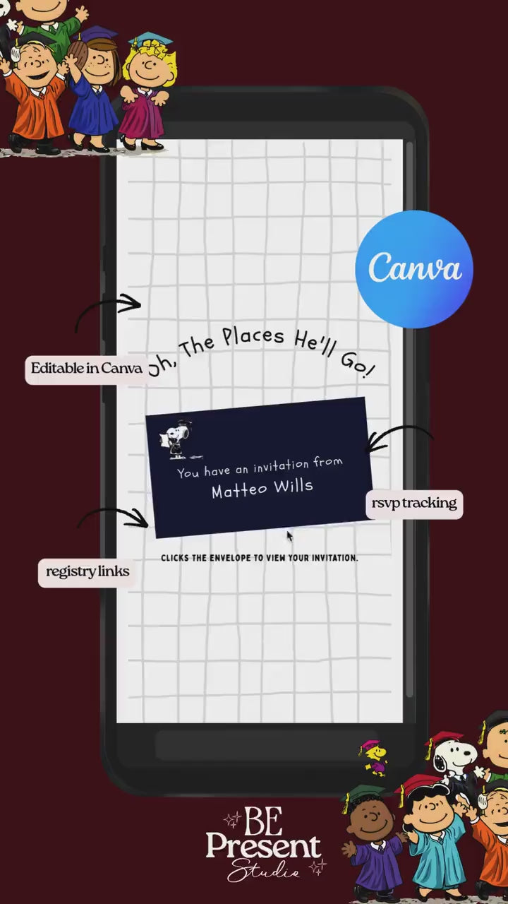 Snoopy Graduation Celebration Website